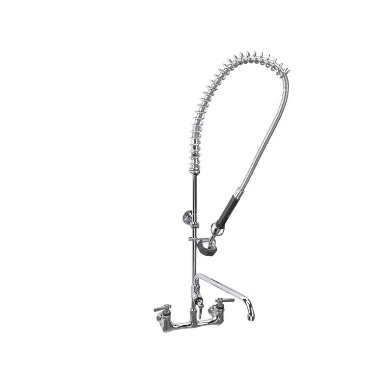 Encore Pre-Rinse Wall Mount Faucet with 8" Centre