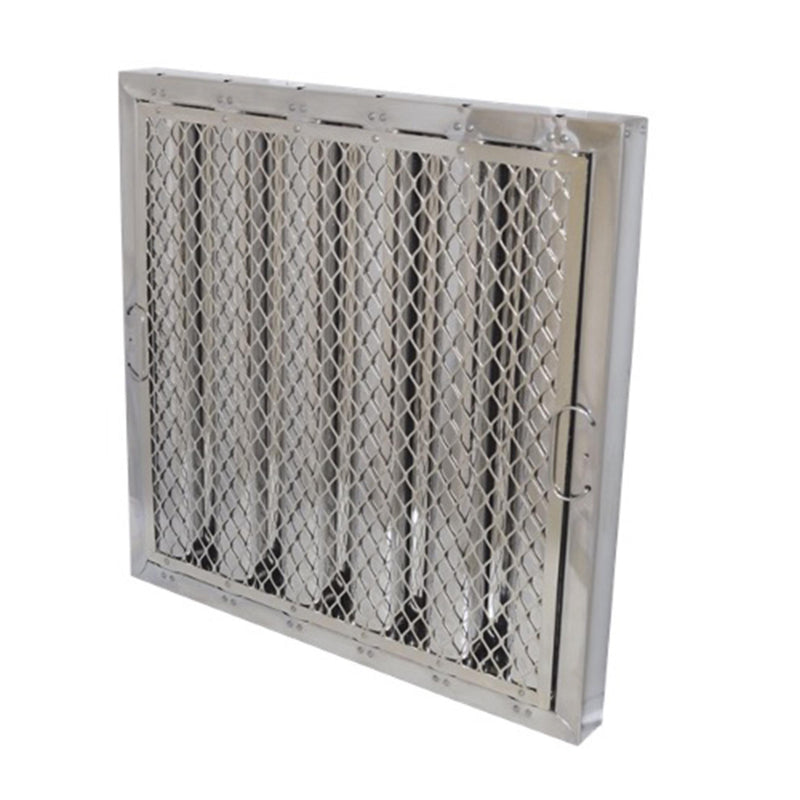 Component Hardware 12"H X 16"W Stainless Steel Baffle Grease Filter with Spark Arrestor