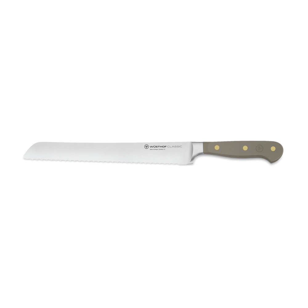 Wusthof Classic 9" Double Serrated Bread Knife, Velvet Oyster