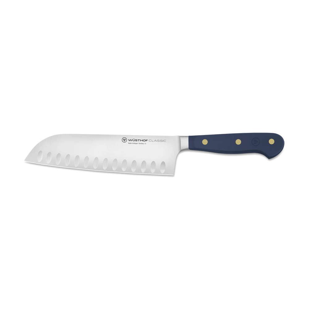 Wusthof Classic 7" Santoku Knife, Hollow Ground, Wild Blueberry