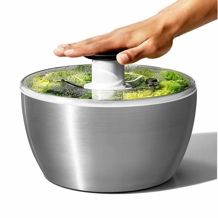 Oxo Salad Spinner, Stainless Steel