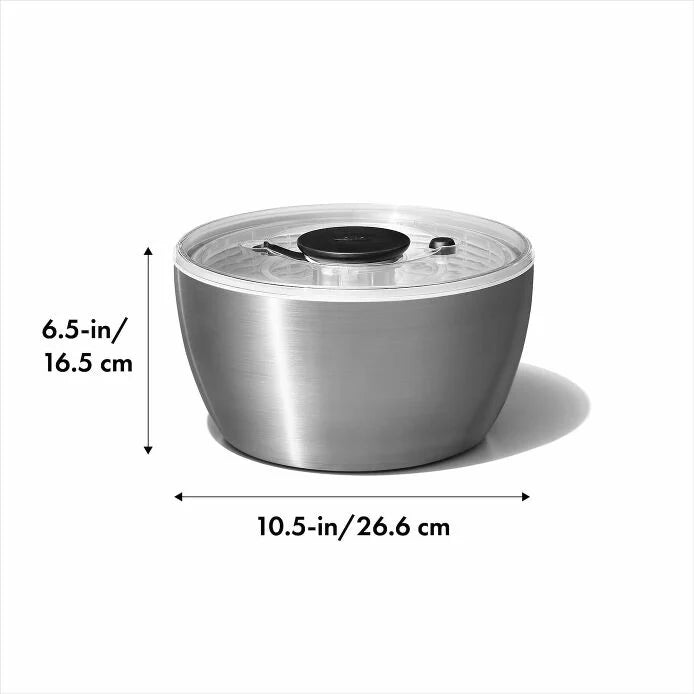 Oxo Salad Spinner, Stainless Steel