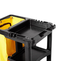 Rubbermaid Shelf Janitor Cart with Vinyl Zippered Bag