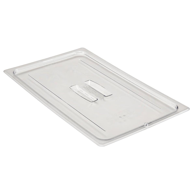 Cambro 10CWCH135 Full Size Food Pan Cover with Handle, Clear
