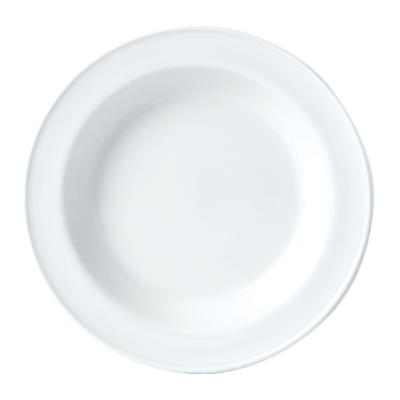 Steelite Simplicity 15.25 Oz Rimmed Soup Plate, White 24 /Case