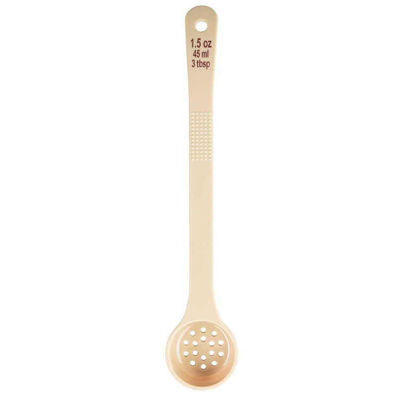 TableCraft 1.5 Oz Perforated Long Handle Portion Spoon