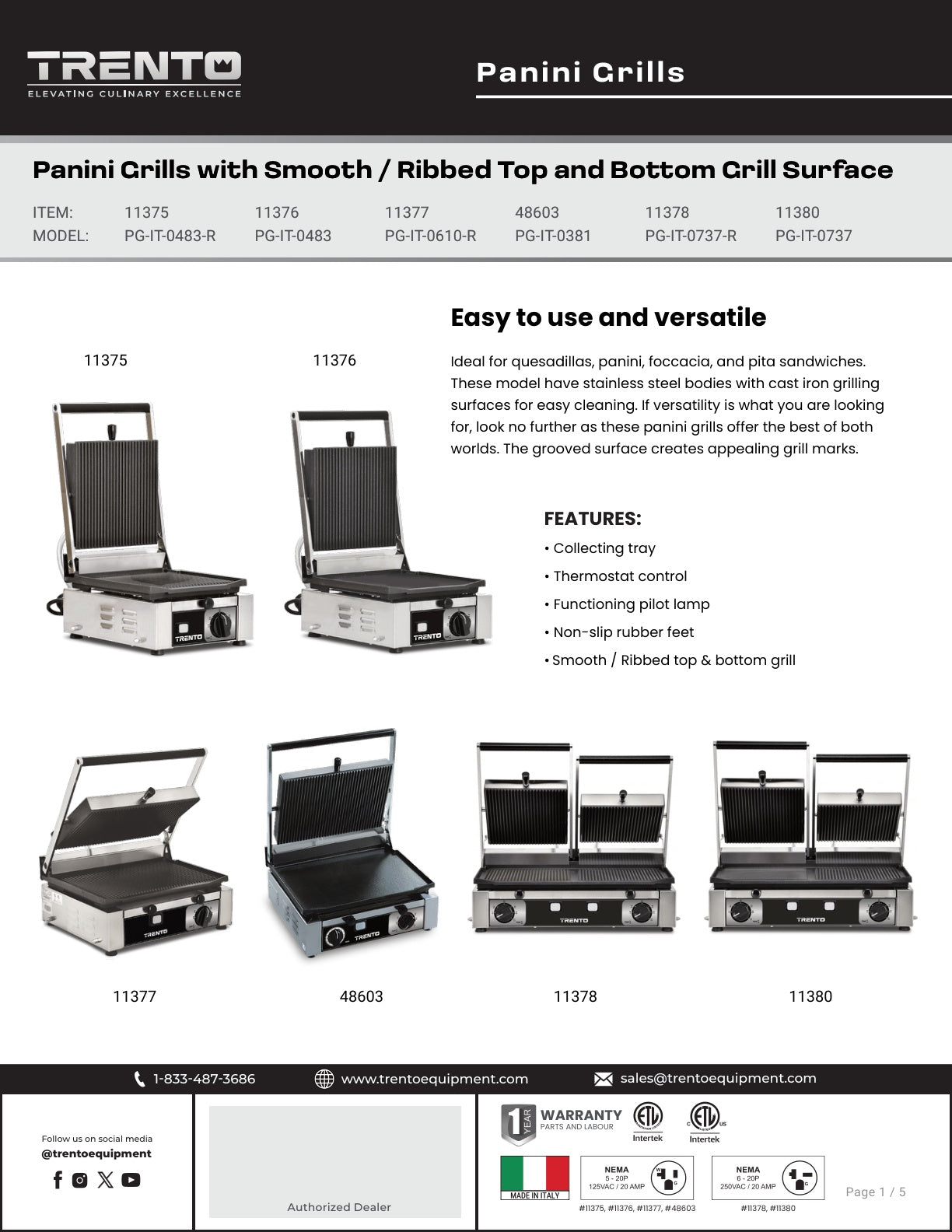 Spec Sheet