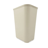 Rubbermaid 10 Gallon Rectangular Fire Resistant Wastebasket, Beige
