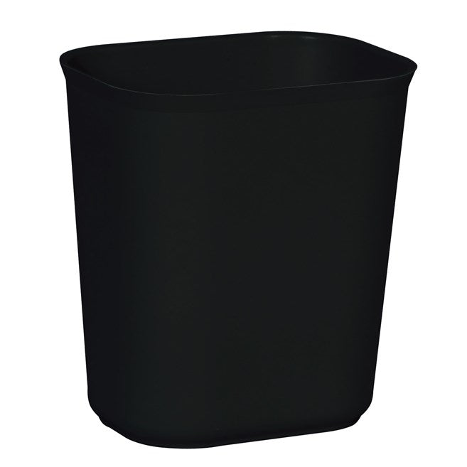 Rubbermaid 3.5 Gallon Rectangular Fire Resistant Wastebasket, Black