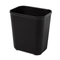 Rubbermaid 7 Gallon Rectangular Fire Resistant Wastebasket, Black