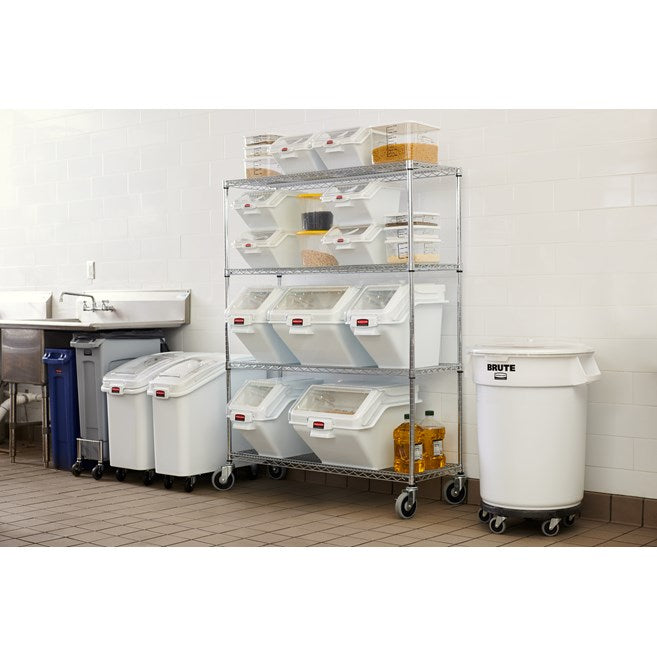 Rubbermaid Slim Jim Dolly, Stainless Steel
