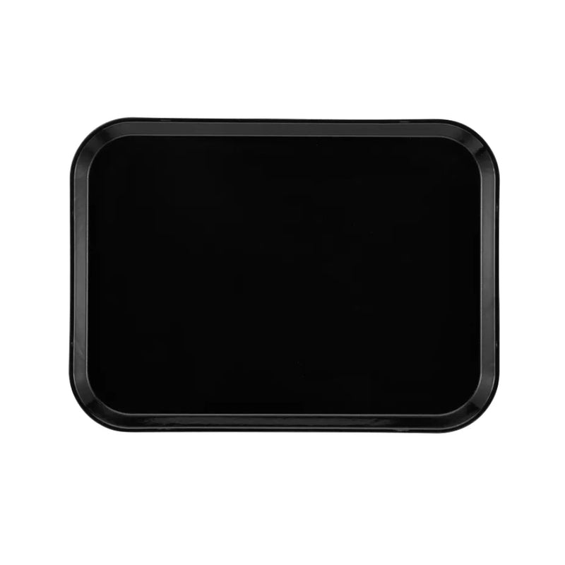 Cambro 12" x 16" Rectangle Serving Tray, Black - 1216110