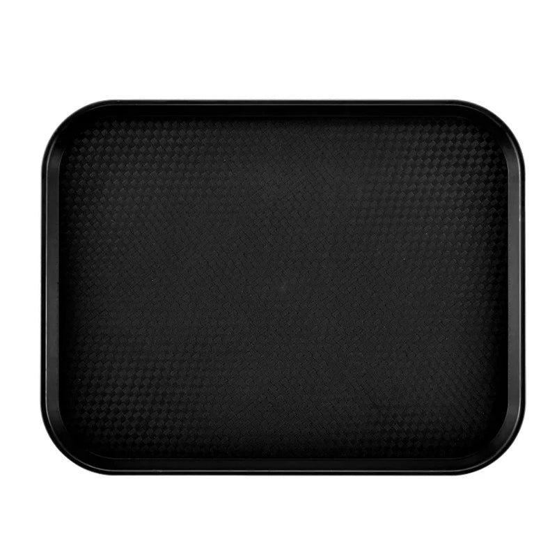 Cambro 10" x 14" Fast Food Tray, Black - 1014FF110
