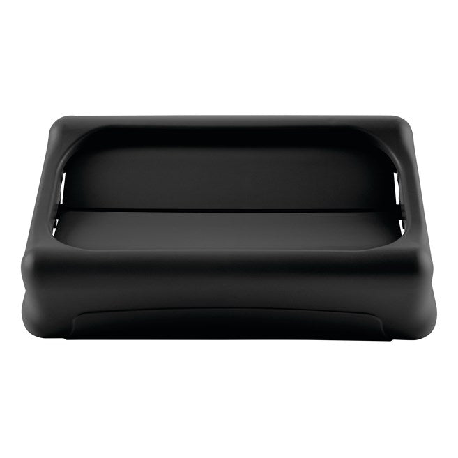 Rubbermaid Slim Jim Drop Shot Rectangular Trash Can Lid, Black