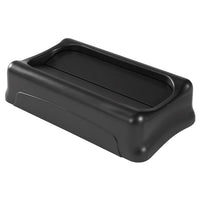 Rubbermaid Slim Jim Drop Shot Rectangular Trash Can Lid, Black
