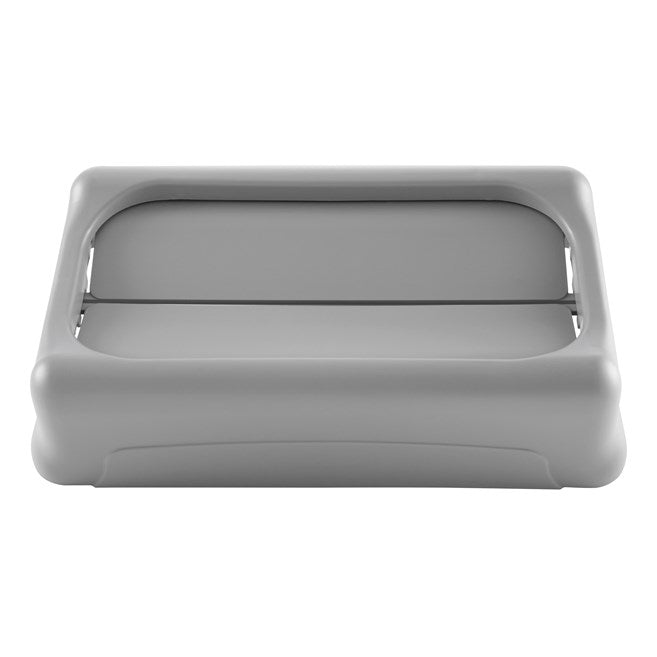 Rubbermaid Slim Jim Drop Shot Rectangular Trash Can Lid, Grey