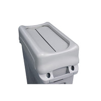 Rubbermaid Slim Jim Drop Shot Rectangular Trash Can Lid, Grey