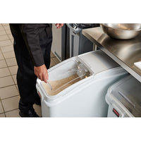 Rubbermaid ProSave 400 Cup Ingredient Bin with 32 Oz Scoop, White