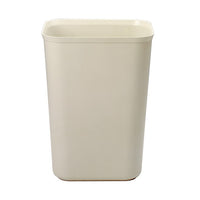 Rubbermaid 10 Gallon Rectangular Fire Resistant Wastebasket, Beige