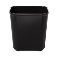 Rubbermaid 7 Gallon Rectangular Fire Resistant Wastebasket, Black