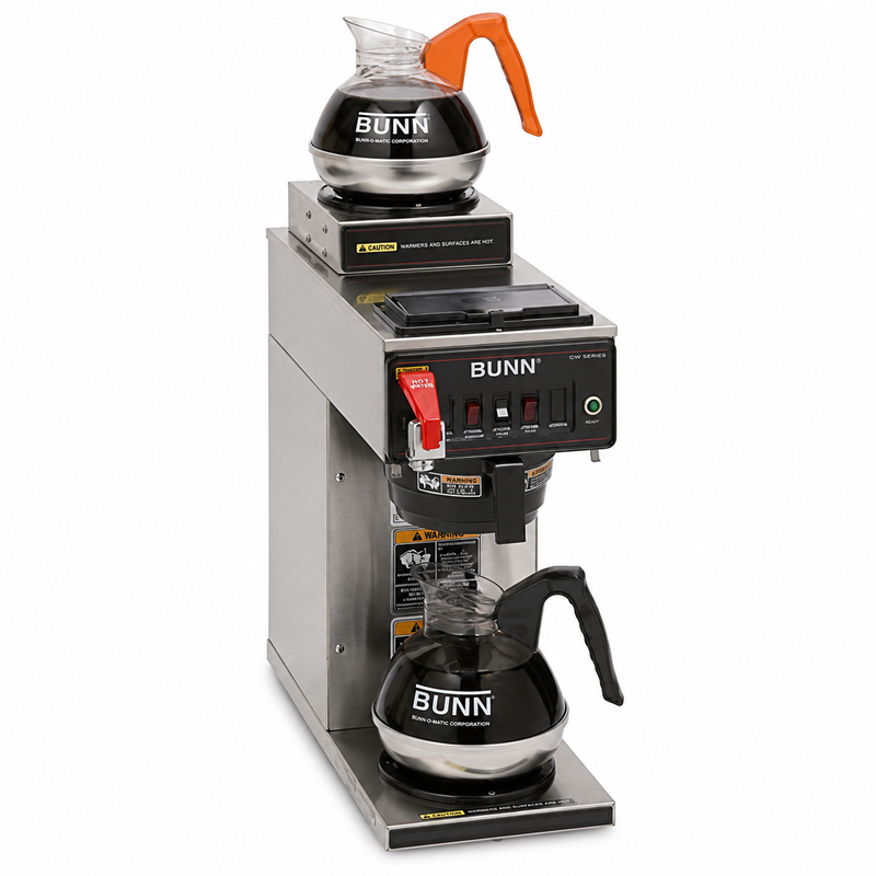 Bunn Automatic Coffee Brewer with 2 Warmers, 60 Cups /Hour - CWTF15-2
