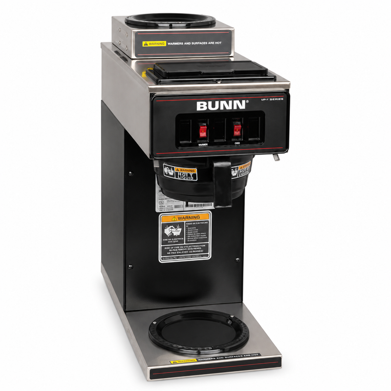 Bunn Pourover Coffee Brewer with 2 Warmers, 60 Cups /Hour - VP17-2