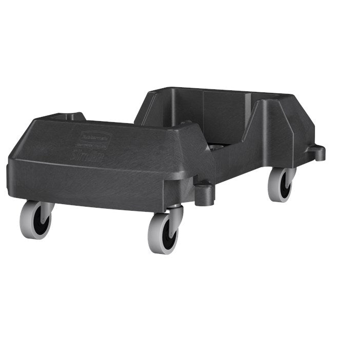 Rubbermaid Slim-Jim Trolley for 3540 & 3541 Containers, Black
