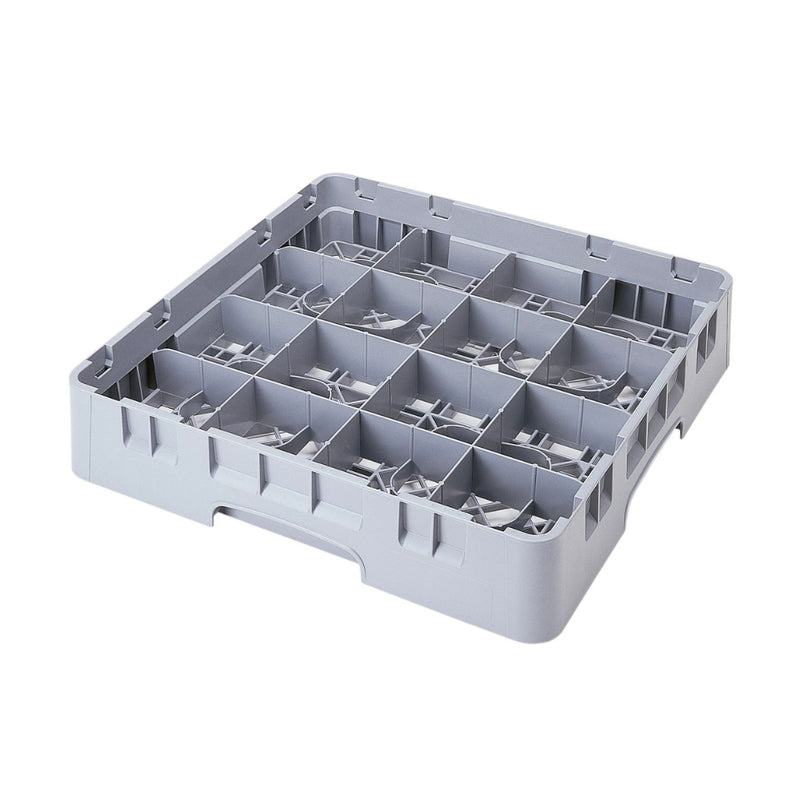 Cambro 16C258151 Cup Rack with 16 Compartments, Grey