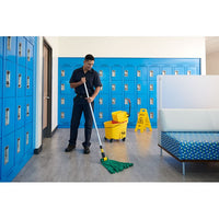 Rubbermaid Gripper 60" Clamp-Style Wet Mop Handle, Aluminum, Grey