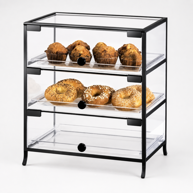 Cal-Mil Bakery Display Case 3 Tier with Iron Trim - 19" x 15" x 21.25"