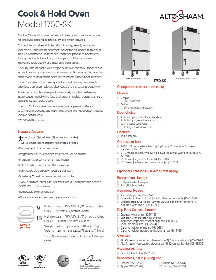 Specs Sheet