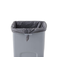 Rubbermaid Untouchable 23 Gallon Square Trash Can, Grey