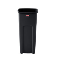 Rubbermaid Untouchable 23 Gallon Square Trash Can, Black