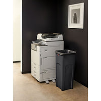 Rubbermaid Untouchable 23 Gallon Square Trash Can, Black