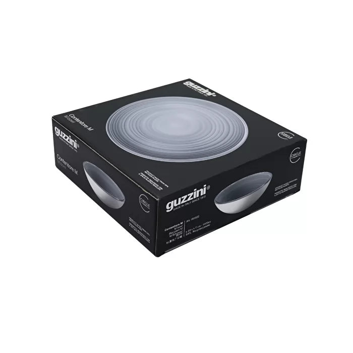 Guzzini Twist 8.7" Plastic Bowl, Grey