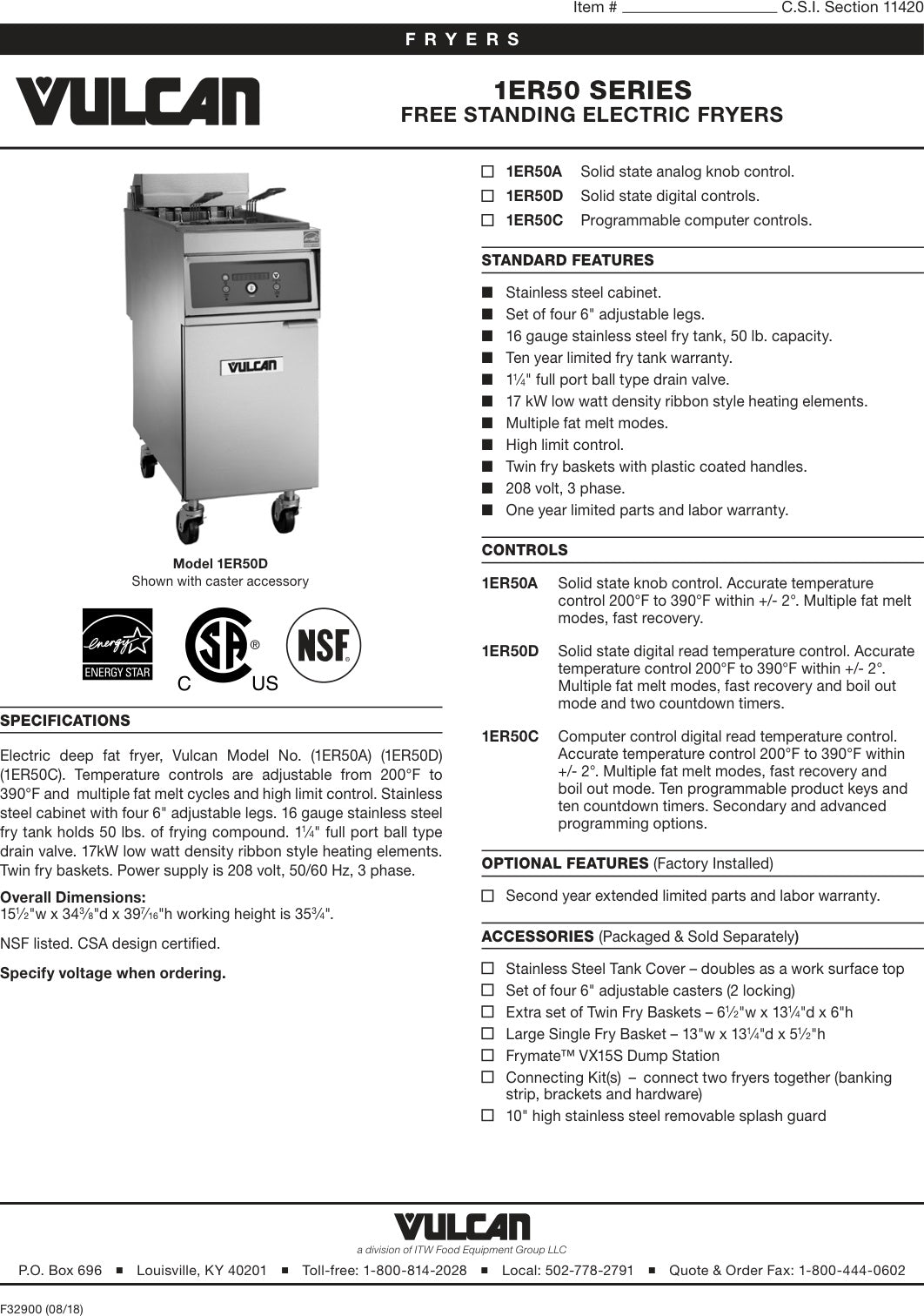 Spec Sheet