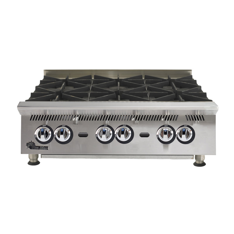 Star Ultra-Max 48" Countertop 8 Burner Hotplate Natural Gas 240,000 BTU