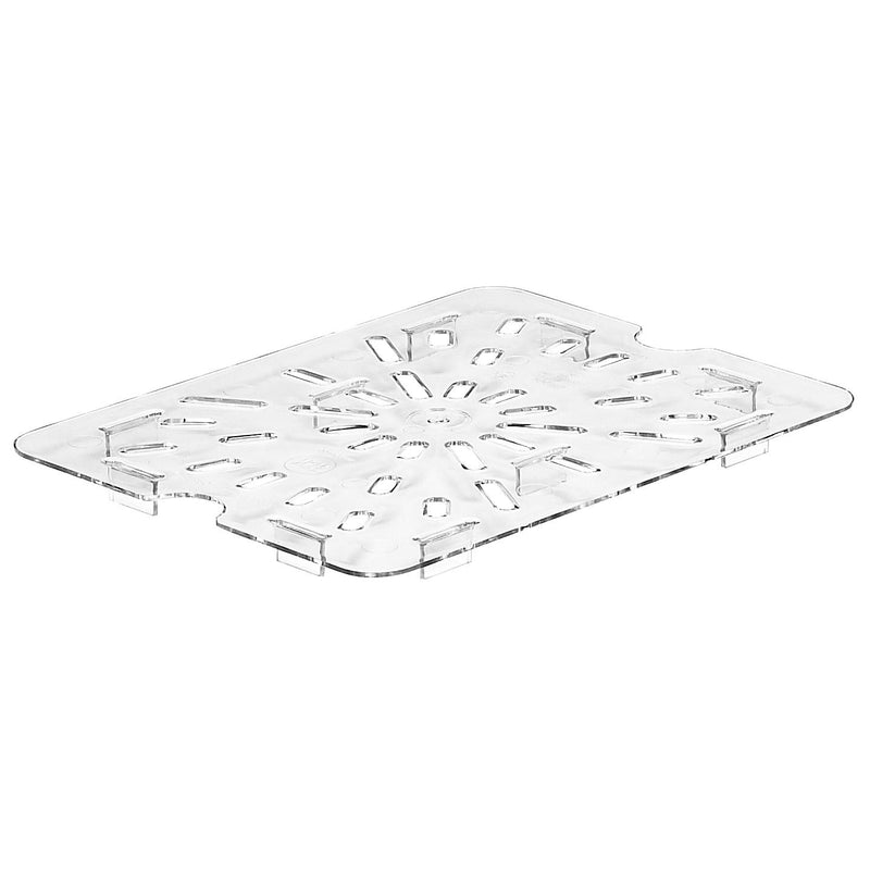 Cambro 20CWD135 1/2 Size Food Pan Drain Shelf, Clear
