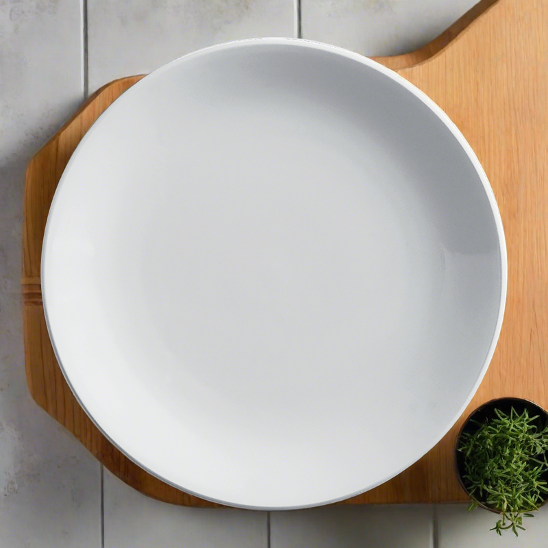 Cameo Imperial White 14" Coupe Plate 8 /Case