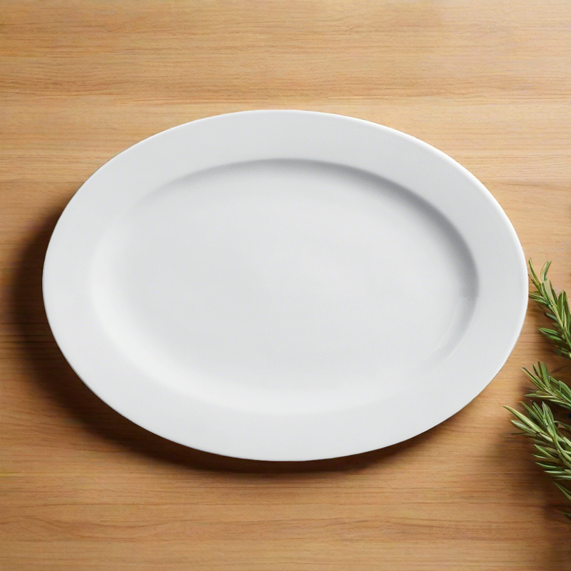 Cameo Imperial White 14" Oval Platter 12 /Case