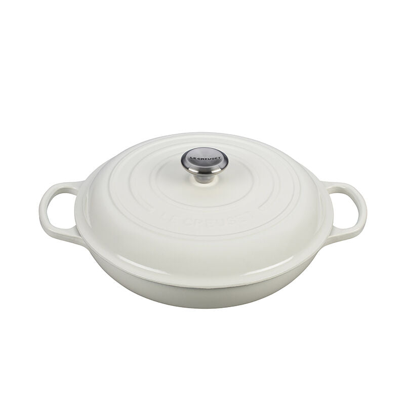 Le Creuset 3.5 Litre Braiser, White