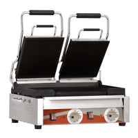 Nella 10" x 18" Double Panini Grill with Smooth Grill Surfaces, 220V