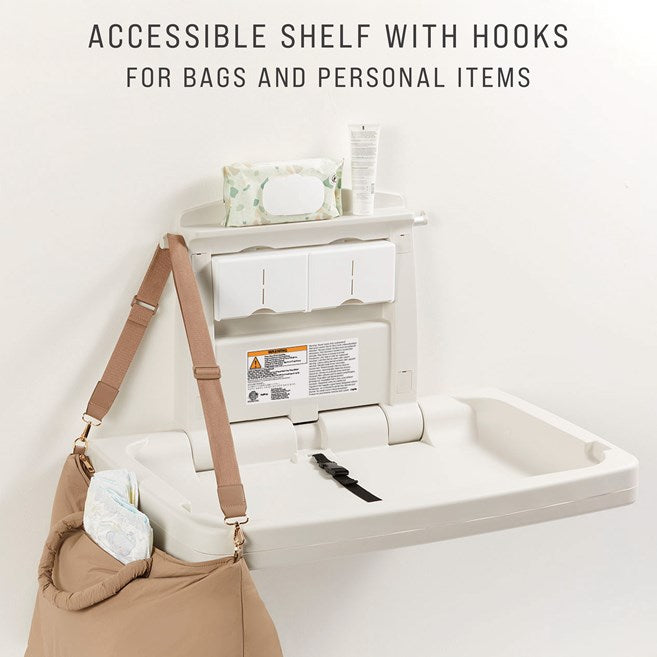 Rubbermaid Horizontal Baby Changing Station / Table, Grey
