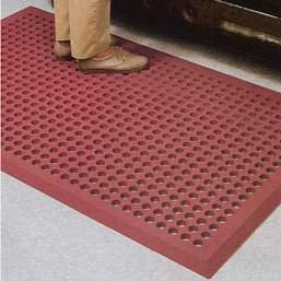 Nella 3' x 5' Anti Fatigue Mat, Terracotta