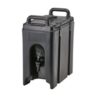 Cambro 250LCD110 Camtainer 2.5 Gallon Insulated Beverage Dispenser, Black