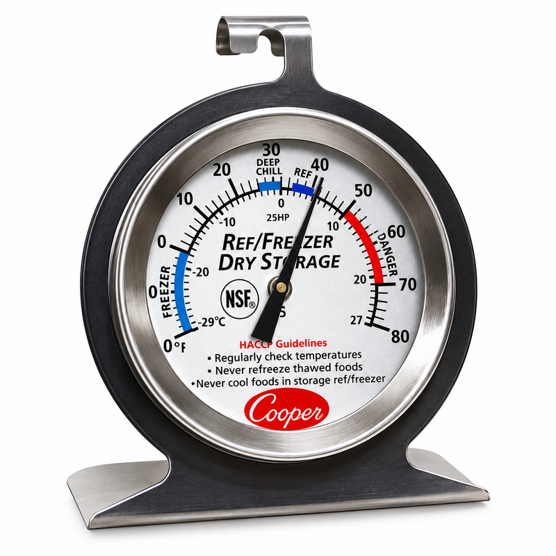 Cooper-Atkins Fridge & Freezer Dial Thermometer, -20 to 80°F