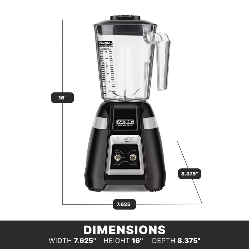 Waring BB300 Blade 48 Oz Two Speed Bar Blender, 1 HP