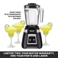 Waring BB300 Blade 48 Oz Two Speed Bar Blender, 1 HP