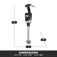 Waring Big Stik 12" Immersion Blender, Variable Speed, 1 HP
