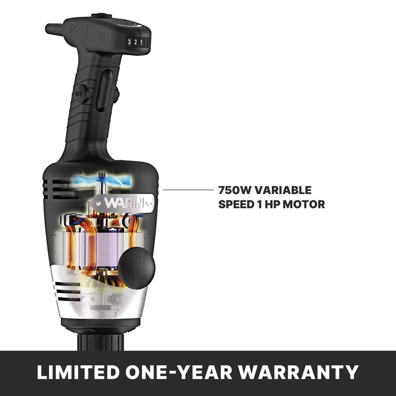 Waring Big Stik 12" Immersion Blender, Variable Speed, 1 HP